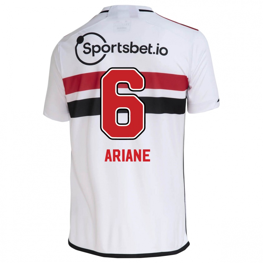 Hombre Camiseta Ariane #6 Blanco 1ª Equipación 2023/24 La Camisa Chile