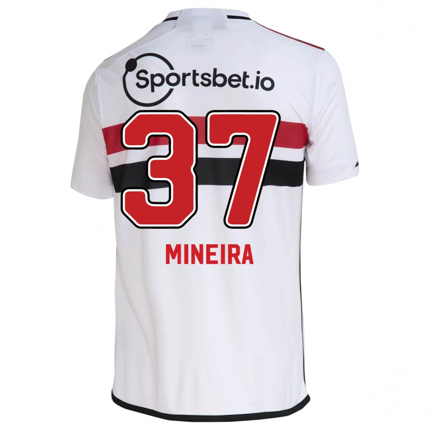 Hombre Camiseta Rafa Mineira #37 Blanco 1ª Equipación 2023/24 La Camisa Chile