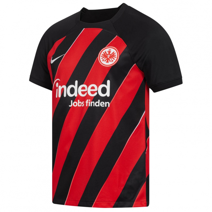 Hombre Camiseta Jonah Geike #16 Negro Rojo 1ª Equipación 2023/24 La Camisa Chile