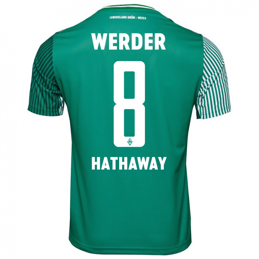 Hombre Camiseta Max Hathaway #8 Verde 1ª Equipación 2023/24 La Camisa Chile