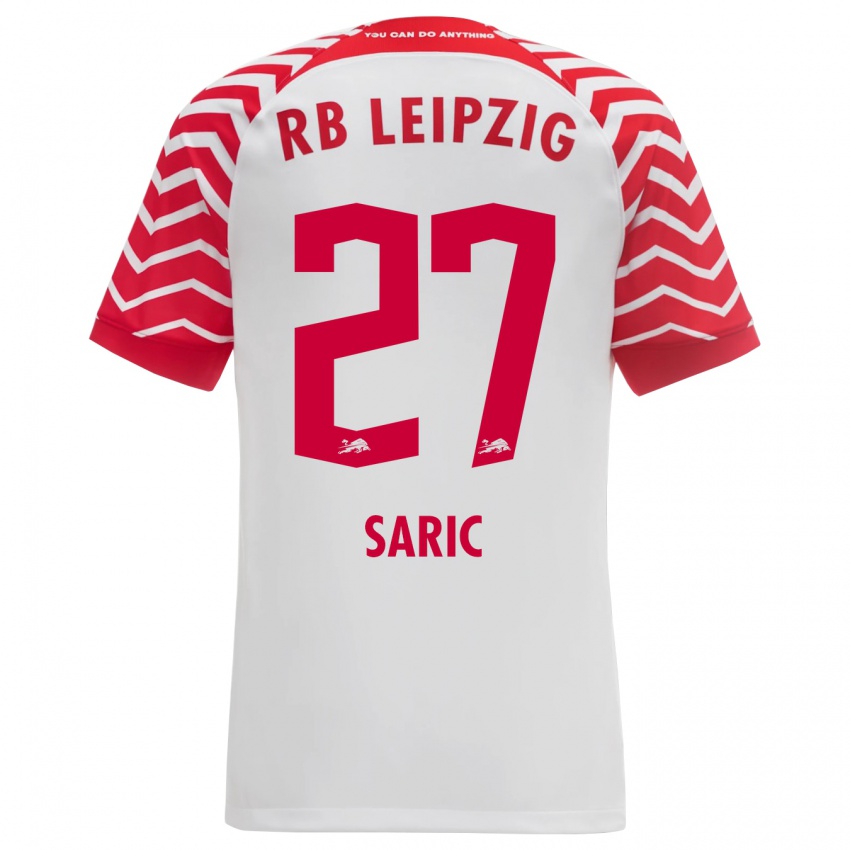 Hombre Camiseta Lucio Saric #27 Blanco 1ª Equipación 2023/24 La Camisa Chile