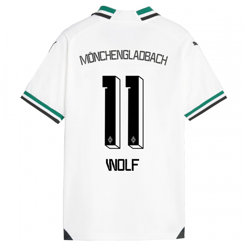 Hombre Camiseta Hannes Wolf #11 Blanco Verde 1ª Equipación 2023/24 La Camisa Chile