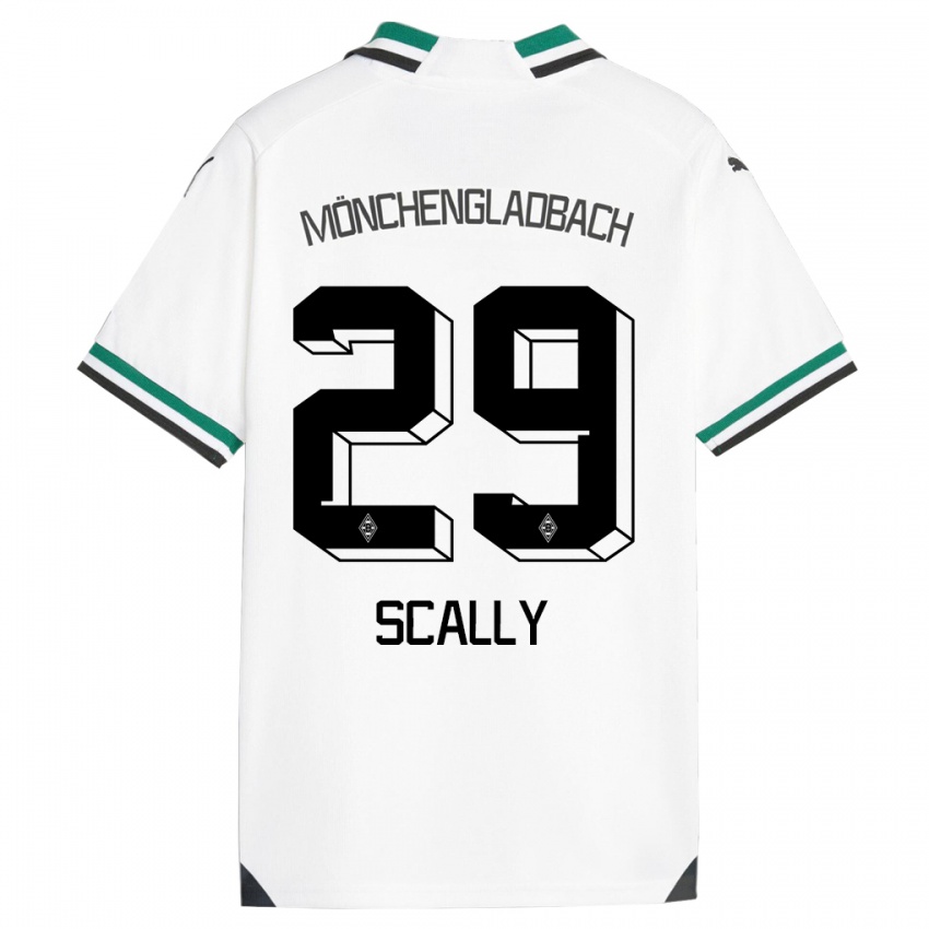Hombre Camiseta Joe Scally #29 Blanco Verde 1ª Equipación 2023/24 La Camisa Chile