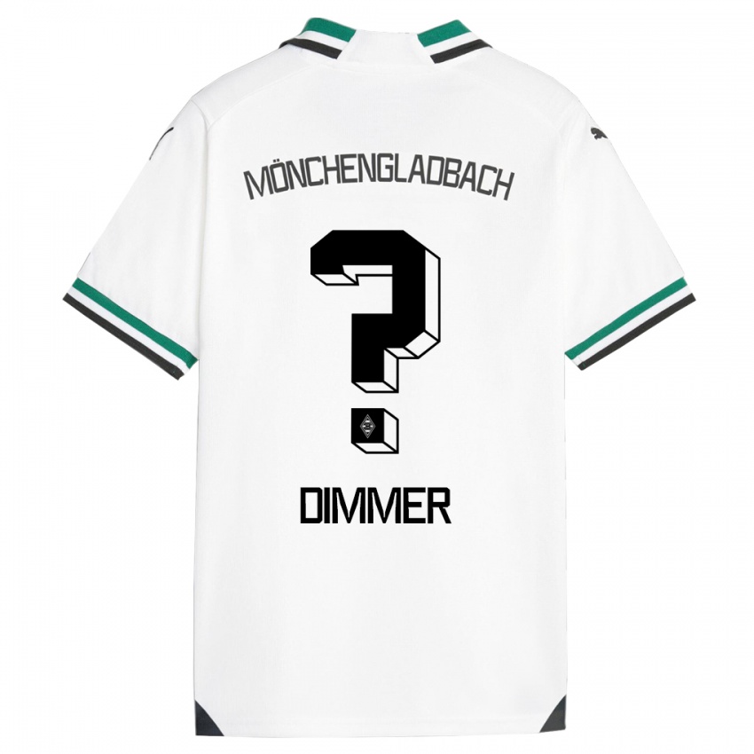 Hombre Camiseta Florian Dimmer #0 Blanco Verde 1ª Equipación 2023/24 La Camisa Chile