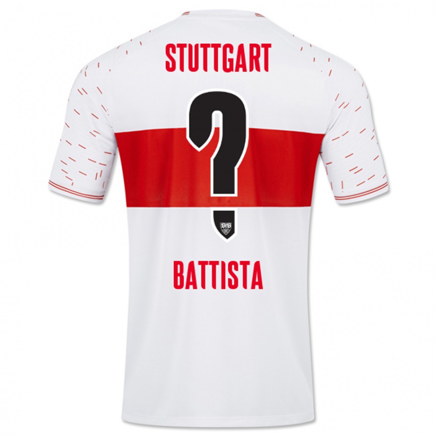 Hombre Camiseta Luca Battista #0 Blanco 1ª Equipación 2023/24 La Camisa Chile