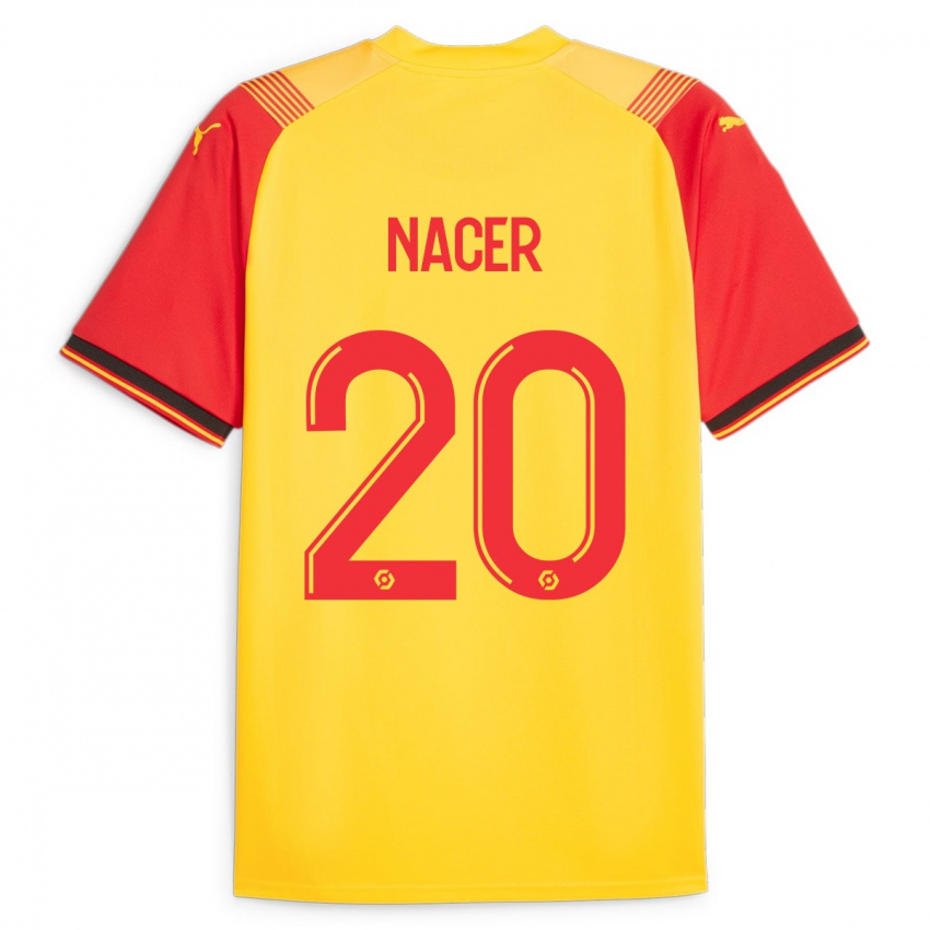 Hombre Camiseta Myriem Nacer #20 Amarillo 1ª Equipación 2023/24 La Camisa Chile
