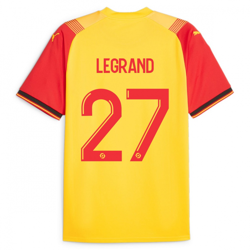 Hombre Camiseta Bérénice Legrand #27 Amarillo 1ª Equipación 2023/24 La Camisa Chile