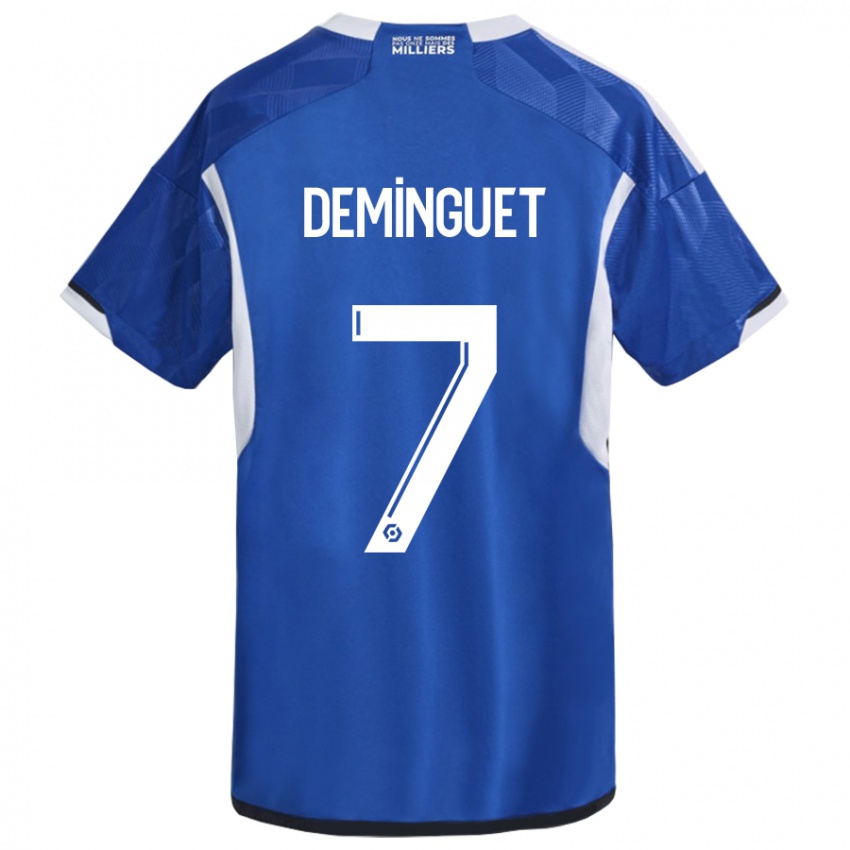 Hombre Camiseta Jessy Deminguet #7 Azul 1ª Equipación 2023/24 La Camisa Chile