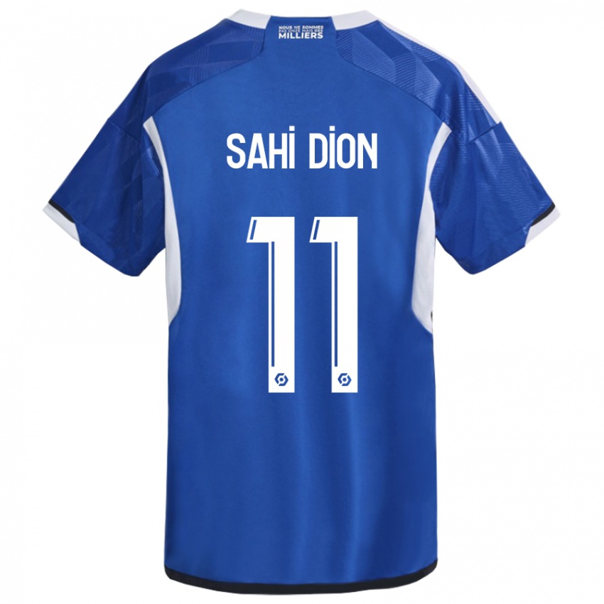 Hombre Camiseta Moïse Sahi Dion #11 Azul 1ª Equipación 2023/24 La Camisa Chile