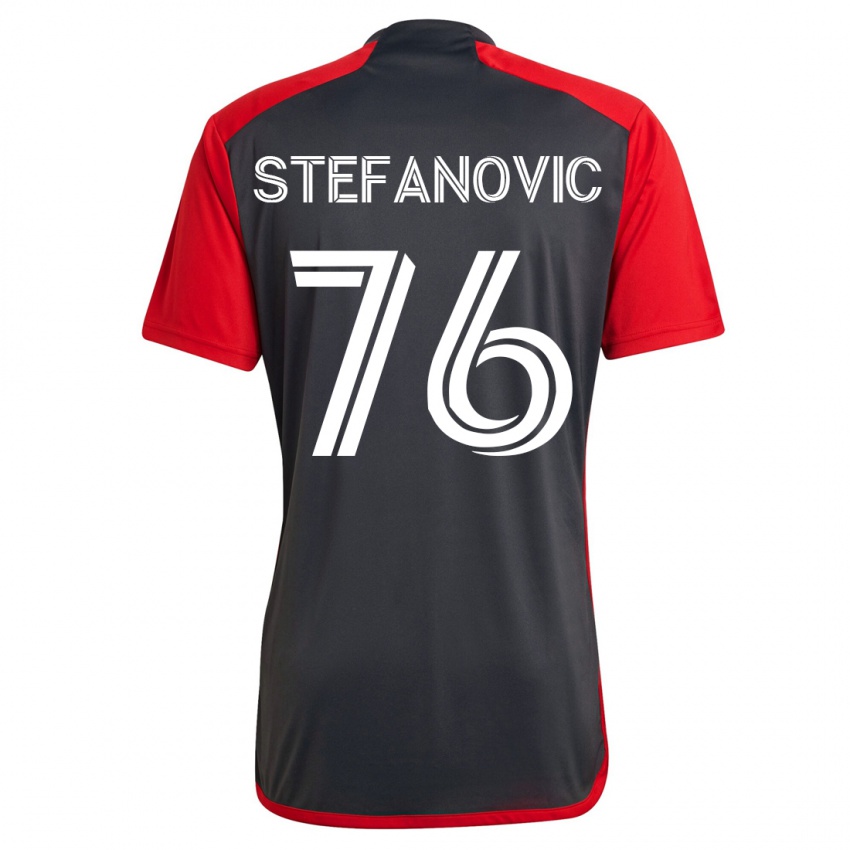 Hombre Camiseta Lazar Stefanovic #76 Gris 1ª Equipación 2023/24 La Camisa Chile