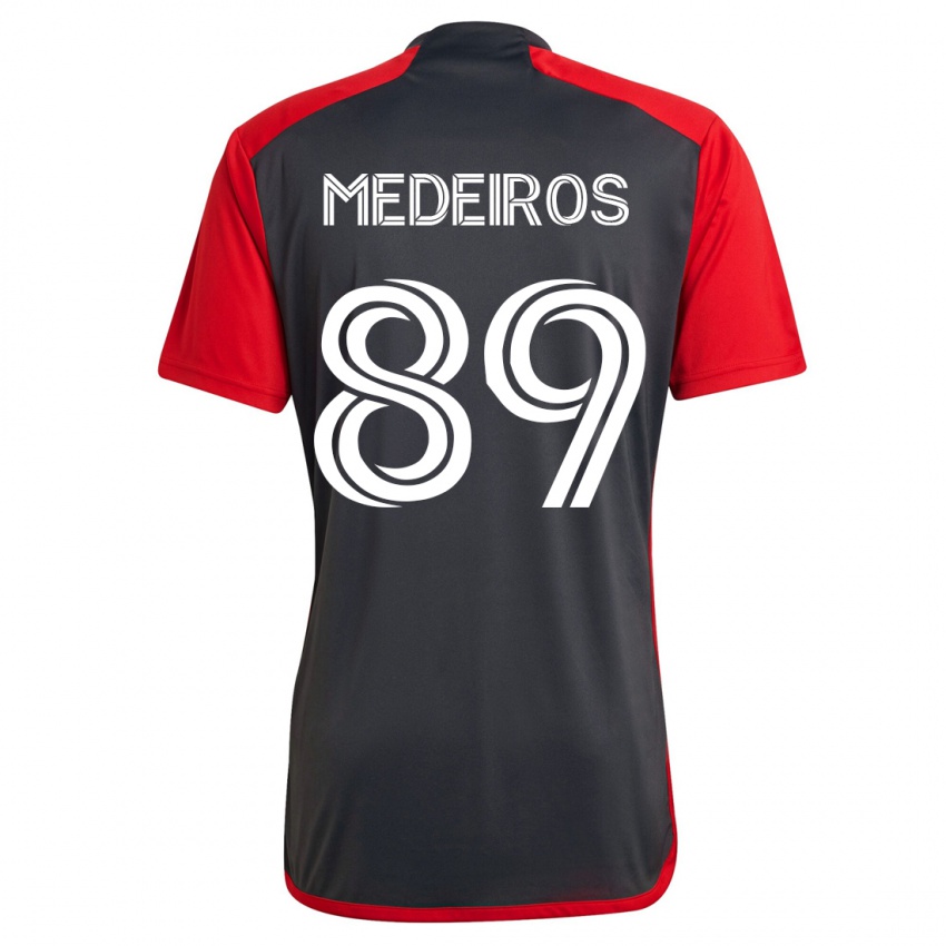 Hombre Camiseta Matthew Medeiros #89 Gris 1ª Equipación 2023/24 La Camisa Chile