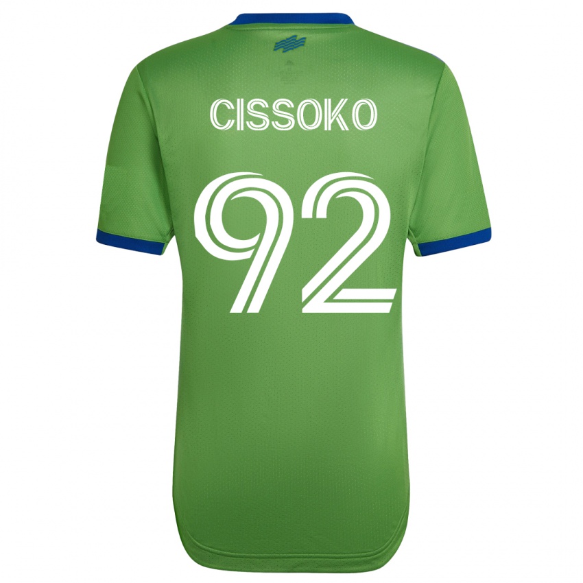 Hombre Camiseta Abdoulaye Cissoko #92 Verde 1ª Equipación 2023/24 La Camisa Chile