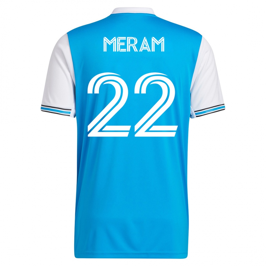 Hombre Camiseta Justin Meram #22 Azul 1ª Equipación 2023/24 La Camisa Chile