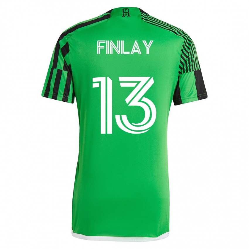 Hombre Camiseta Ethan Finlay #13 Verde Negro 1ª Equipación 2023/24 La Camisa Chile