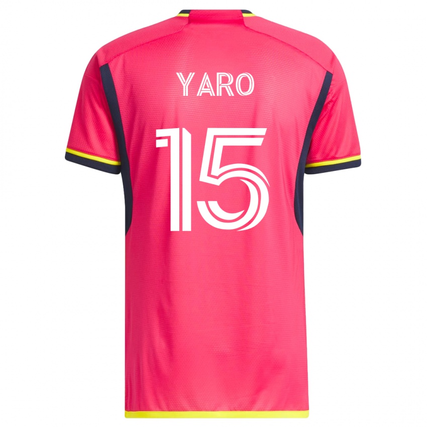 Hombre Camiseta Joshua Yaro #15 Rosa 1ª Equipación 2023/24 La Camisa Chile