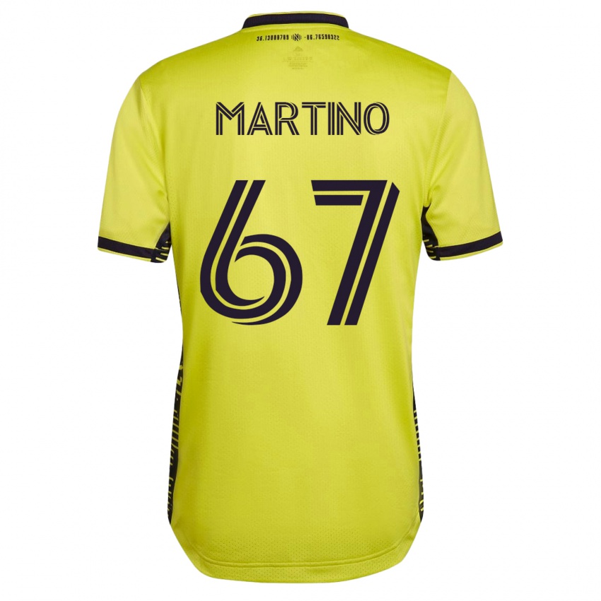 Hombre Camiseta Ben Martino #67 Amarillo 1ª Equipación 2023/24 La Camisa Chile