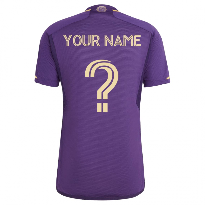 Hombre Camiseta Su Nombre #0 Violeta 1ª Equipación 2023/24 La Camisa Chile