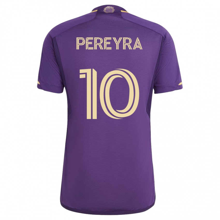 Hombre Camiseta Mauricio Pereyra #10 Violeta 1ª Equipación 2023/24 La Camisa Chile