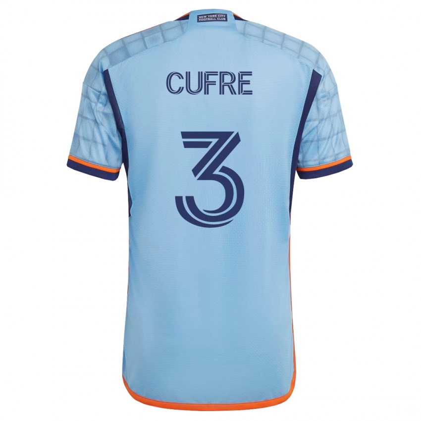 Hombre Camiseta Braian Cufré #3 Azul 1ª Equipación 2023/24 La Camisa Chile