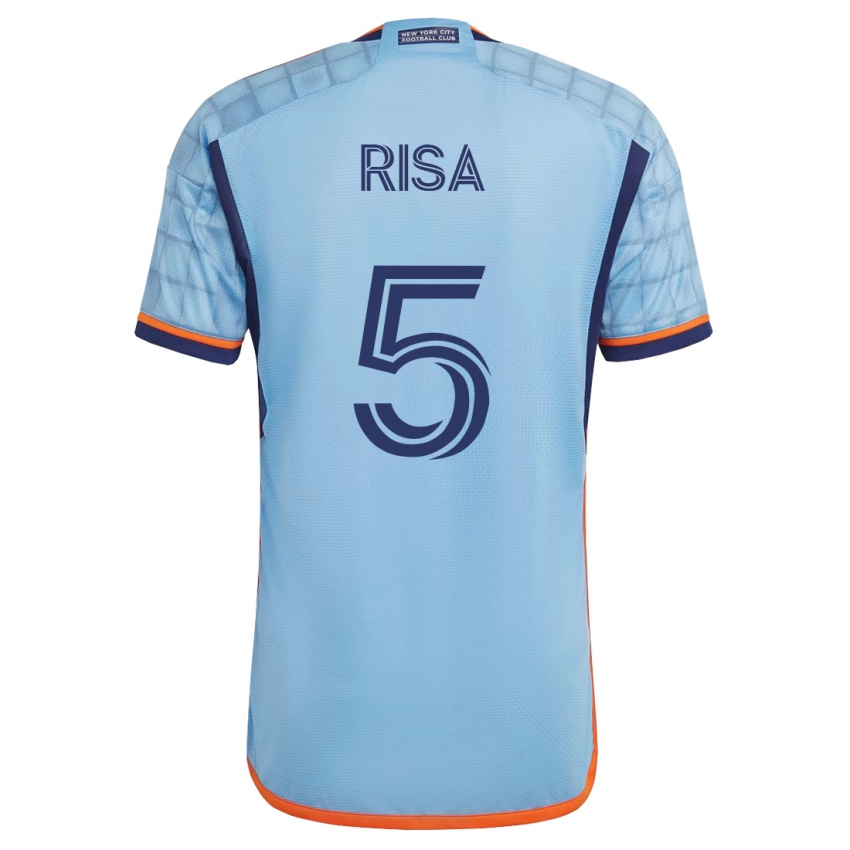 Hombre Camiseta Birk Risa #5 Azul 1ª Equipación 2023/24 La Camisa Chile