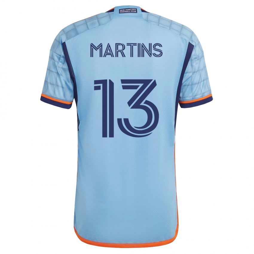 Hombre Camiseta Thiago Martins #13 Azul 1ª Equipación 2023/24 La Camisa Chile