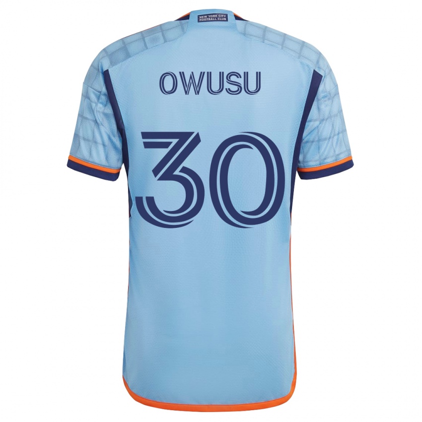 Hombre Camiseta Samuel Owusu #30 Azul 1ª Equipación 2023/24 La Camisa Chile