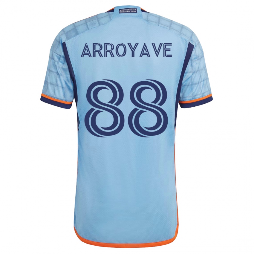 Hombre Camiseta Jacob Arroyave #88 Azul 1ª Equipación 2023/24 La Camisa Chile