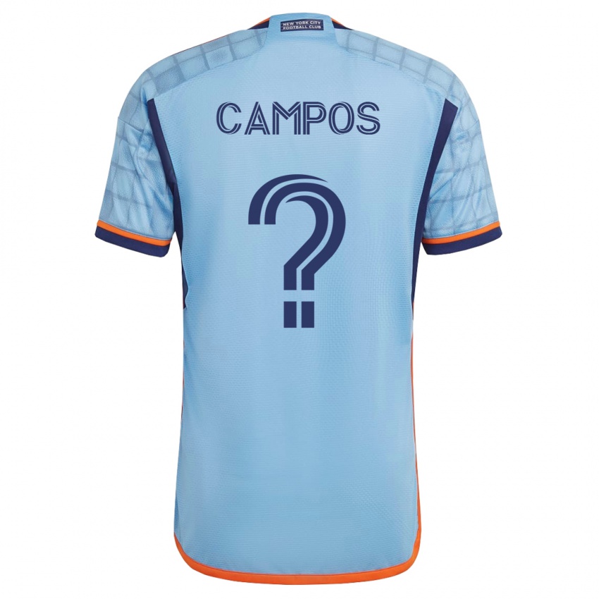 Hombre Camiseta Adonis Campos #0 Azul 1ª Equipación 2023/24 La Camisa Chile