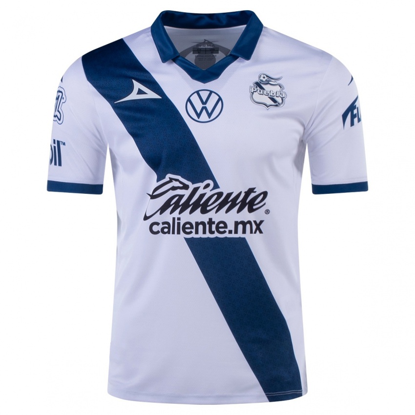 Hombre Camiseta Alberto Herrera #16 Blanco 1ª Equipación 2023/24 La Camisa Chile