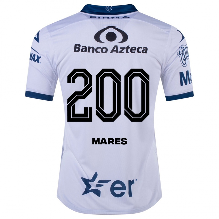 Hombre Camiseta Cristian Mares #200 Blanco 1ª Equipación 2023/24 La Camisa Chile