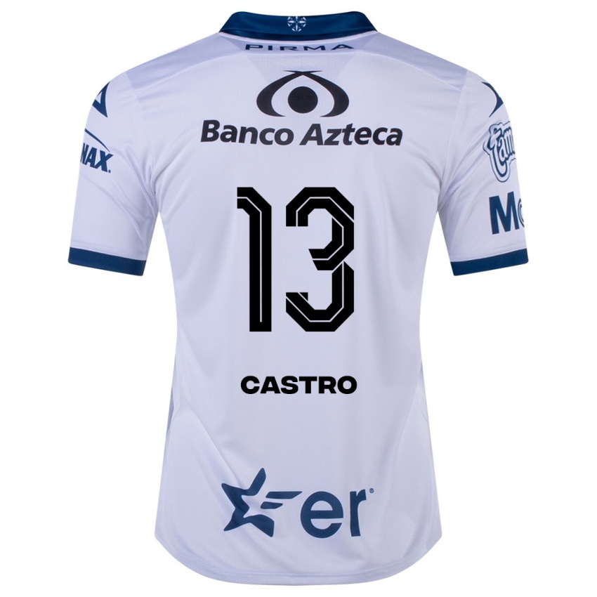 Hombre Camiseta Mariam Castro #13 Blanco 1ª Equipación 2023/24 La Camisa Chile