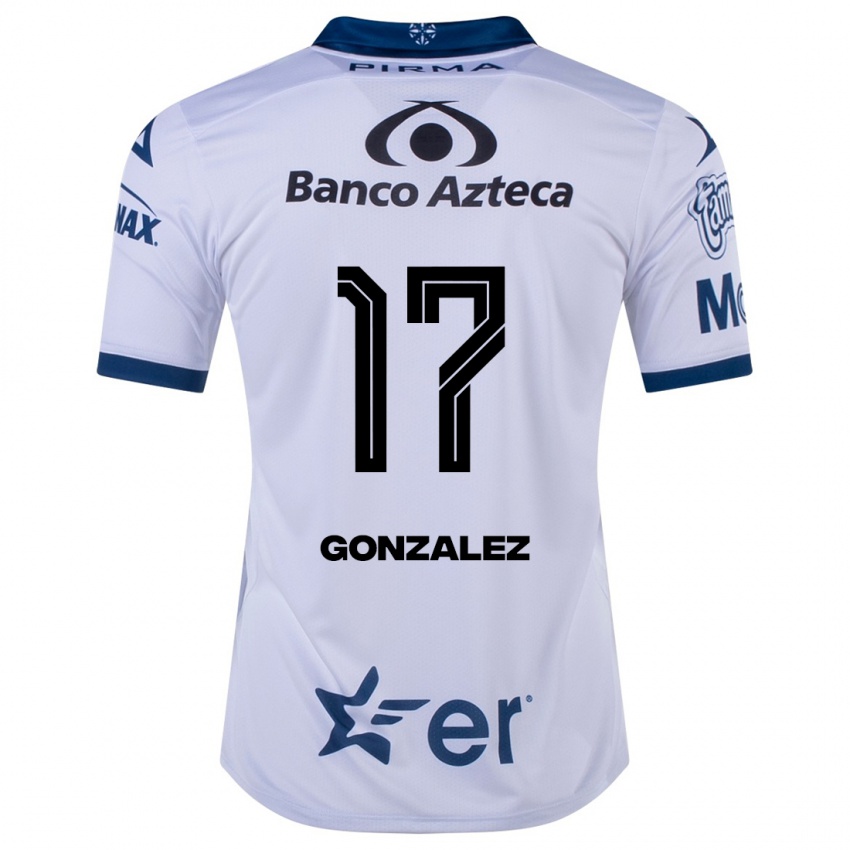 Hombre Camiseta Andrea González #17 Blanco 1ª Equipación 2023/24 La Camisa Chile