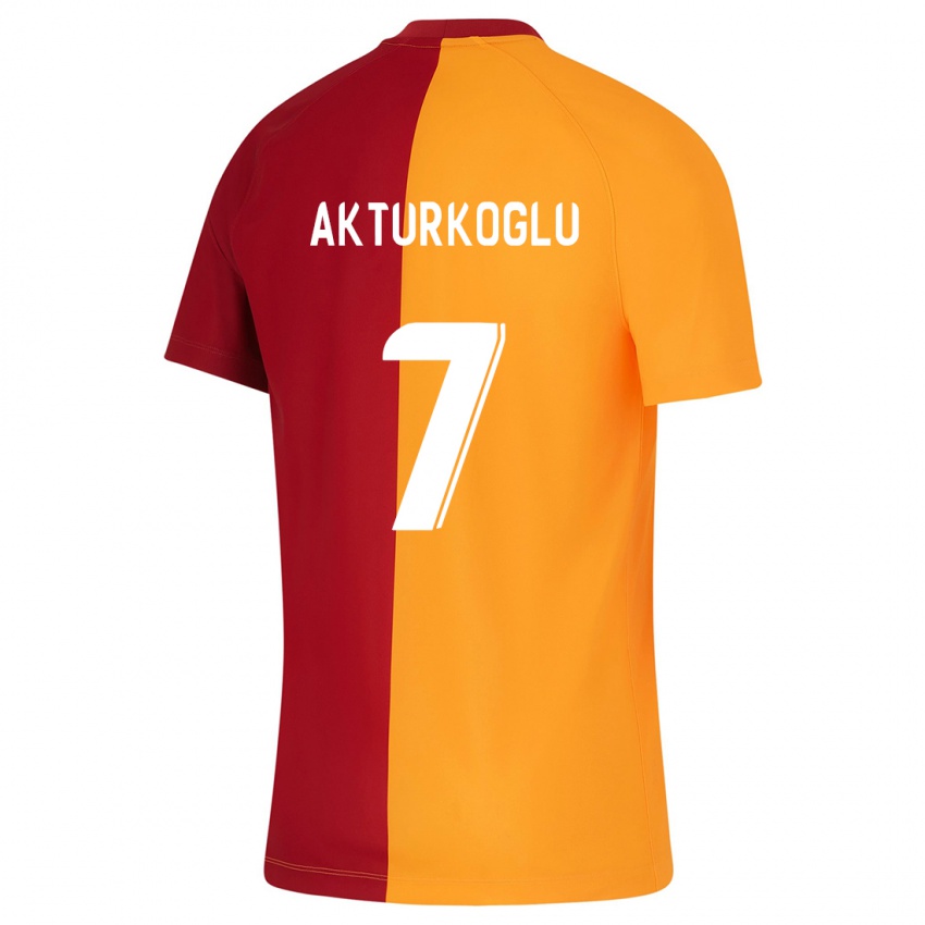 Hombre Camiseta Kerem Aktürkoğlu #7 Naranja 1ª Equipación 2023/24 La Camisa Chile