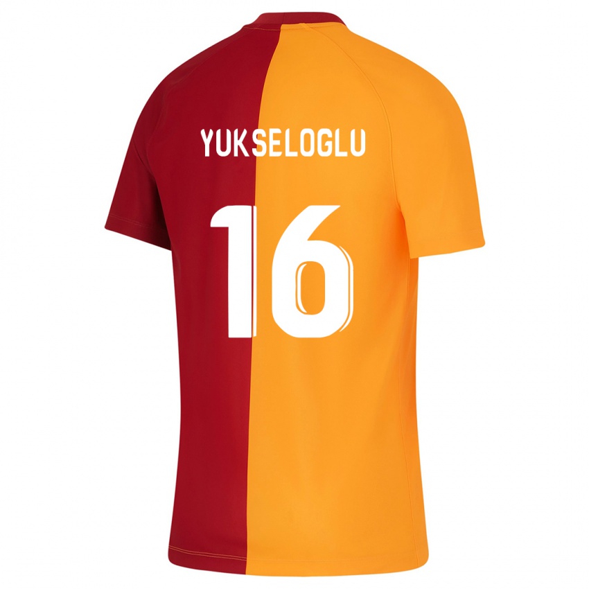Hombre Camiseta Ayaz Yükseloğlu #16 Naranja 1ª Equipación 2023/24 La Camisa Chile