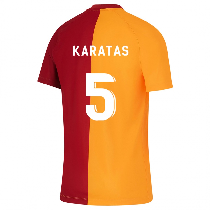 Hombre Camiseta Eda Karataş #5 Naranja 1ª Equipación 2023/24 La Camisa Chile