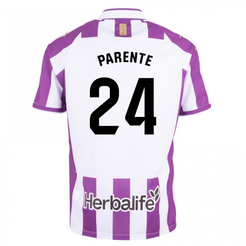 Hombre Camiseta Iago Parente #24 Morado 1ª Equipación 2023/24 La Camisa Chile