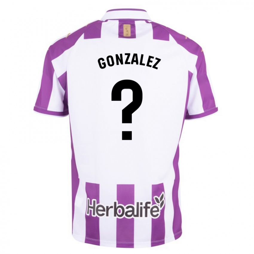 Hombre Camiseta Santi González #0 Morado 1ª Equipación 2023/24 La Camisa Chile