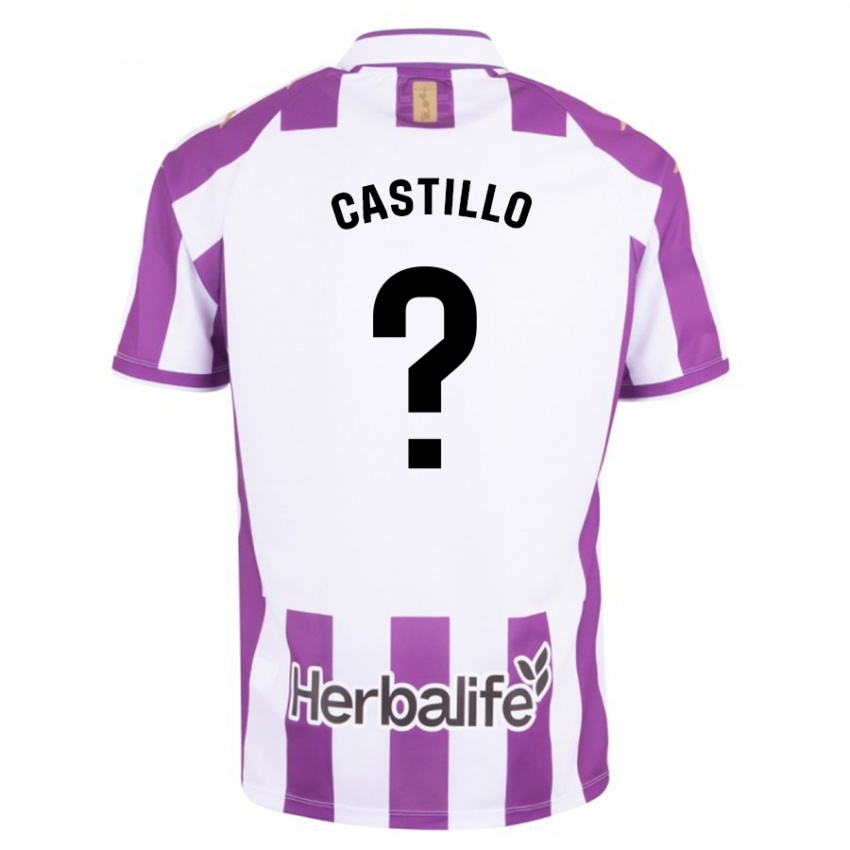 Hombre Camiseta Gonzalo Castillo #0 Morado 1ª Equipación 2023/24 La Camisa Chile