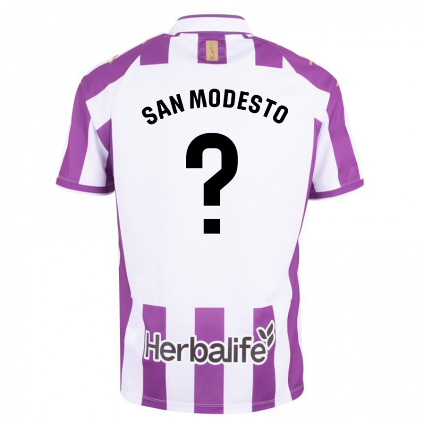 Hombre Camiseta Hugo San Modesto #0 Morado 1ª Equipación 2023/24 La Camisa Chile
