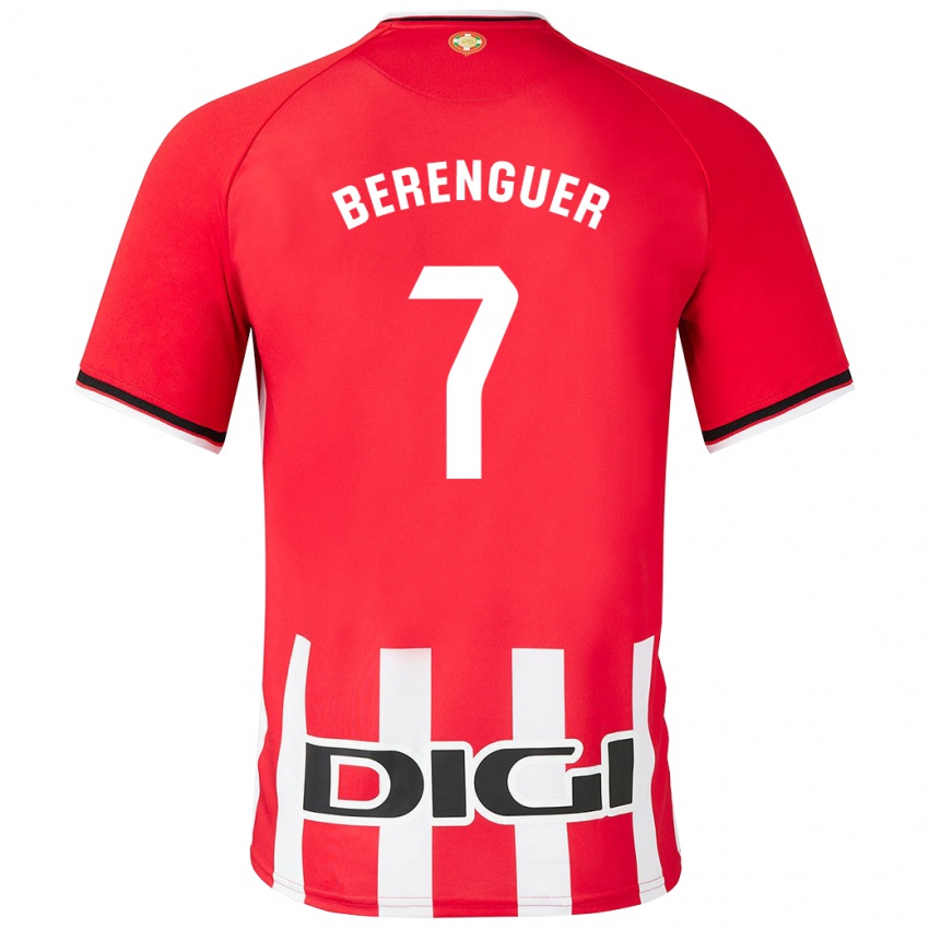 Hombre Camiseta Alex Berenguer #7 Rojo 1ª Equipación 2023/24 La Camisa Chile