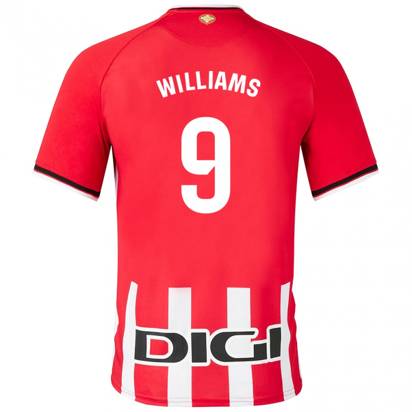 Hombre Camiseta Inaki Williams #9 Rojo 1ª Equipación 2023/24 La Camisa Chile
