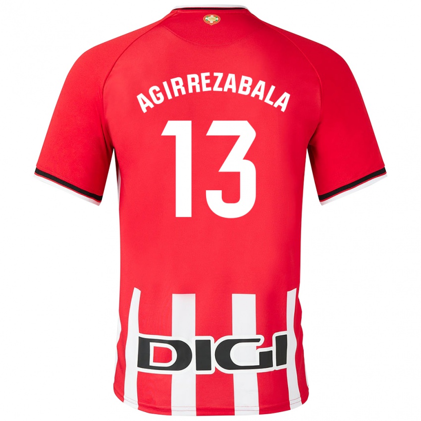Hombre Camiseta Julen Agirrezabala #13 Rojo 1ª Equipación 2023/24 La Camisa Chile