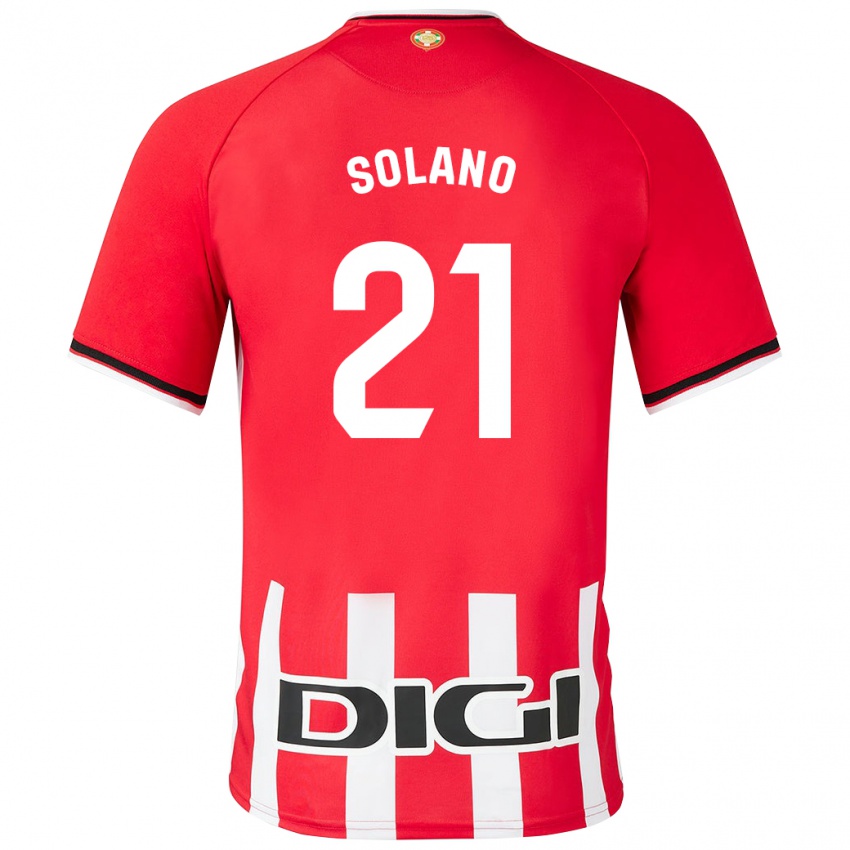 Hombre Camiseta Bibiane Schulze-Solano #21 Rojo 1ª Equipación 2023/24 La Camisa Chile
