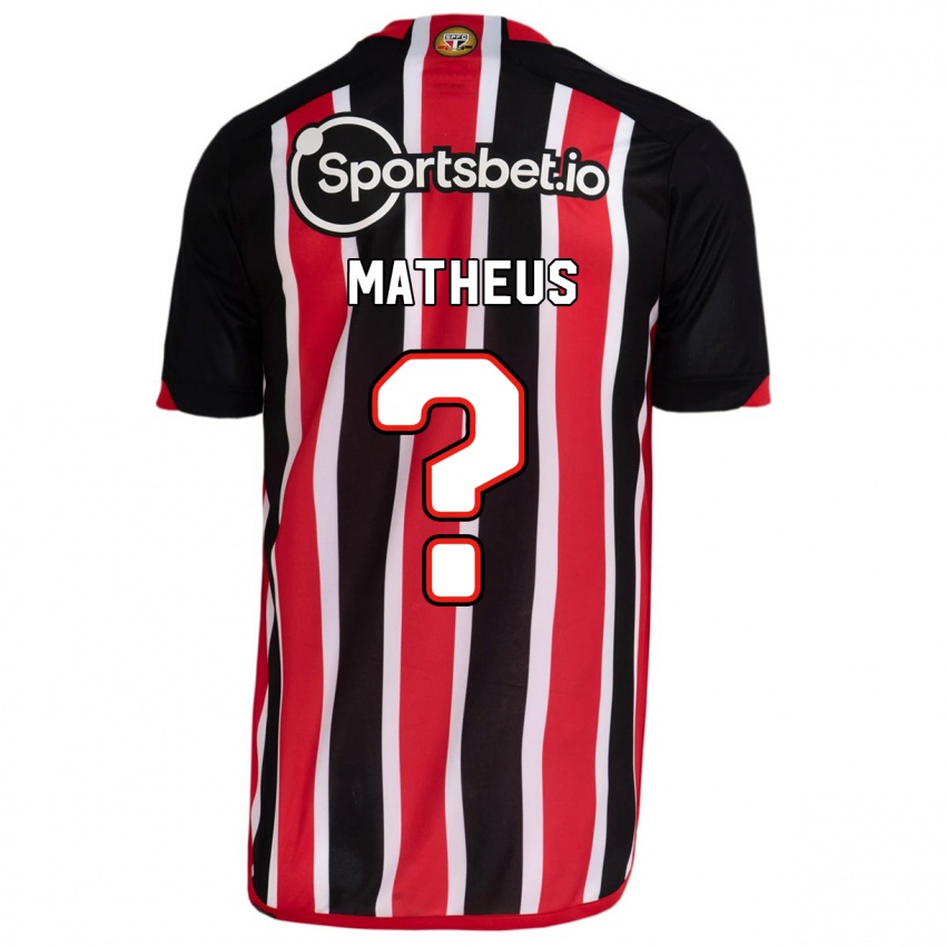 Hombre Camiseta Guilherme Matheus #0 Azul Rojo 2ª Equipación 2023/24 La Camisa Chile