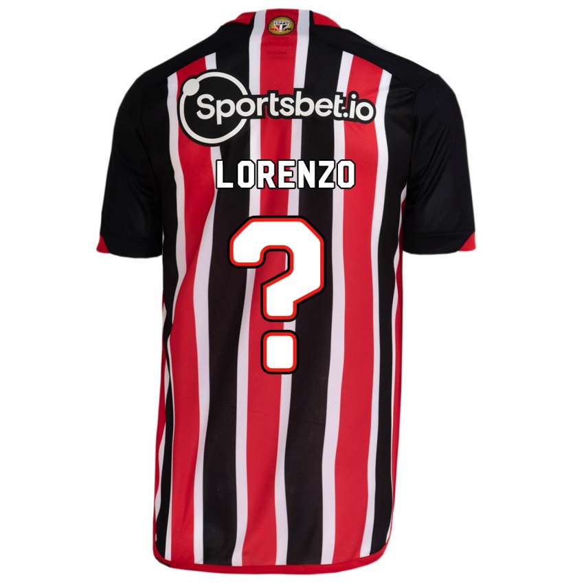 Hombre Camiseta Lorenzo #0 Azul Rojo 2ª Equipación 2023/24 La Camisa Chile