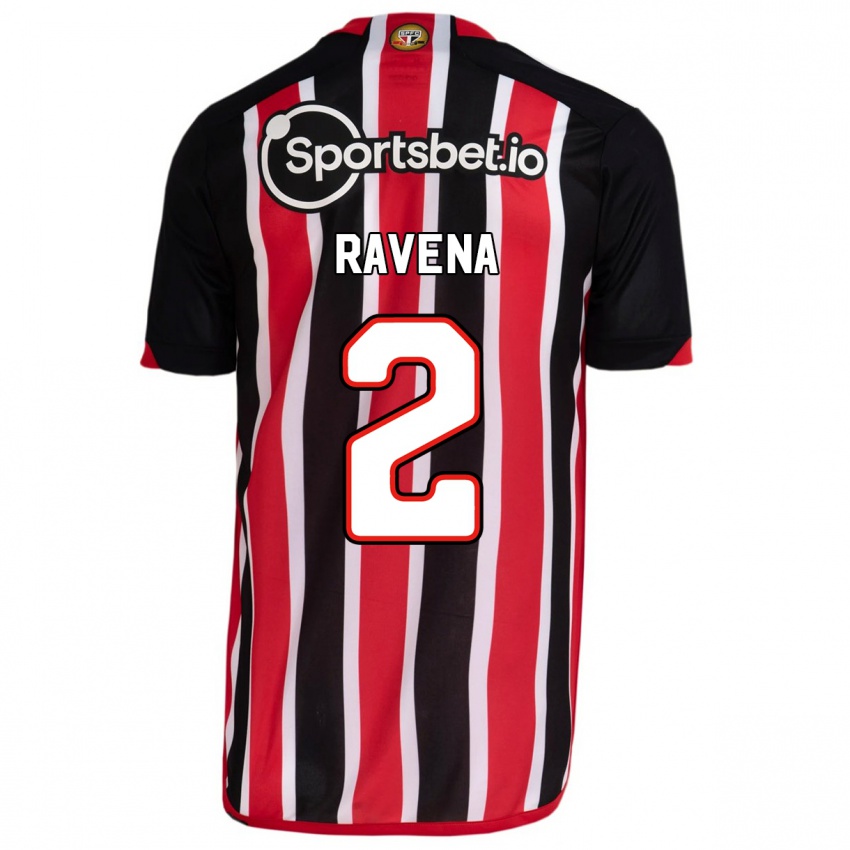 Hombre Camiseta Ravena #2 Azul Rojo 2ª Equipación 2023/24 La Camisa Chile