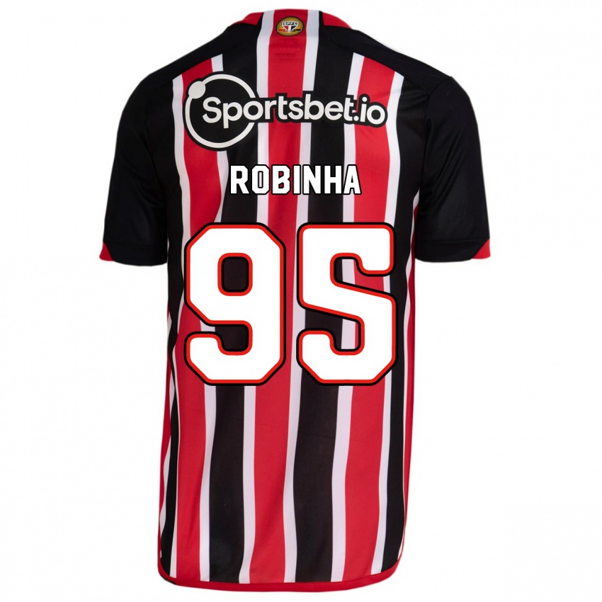 Hombre Camiseta Robinha #95 Azul Rojo 2ª Equipación 2023/24 La Camisa Chile