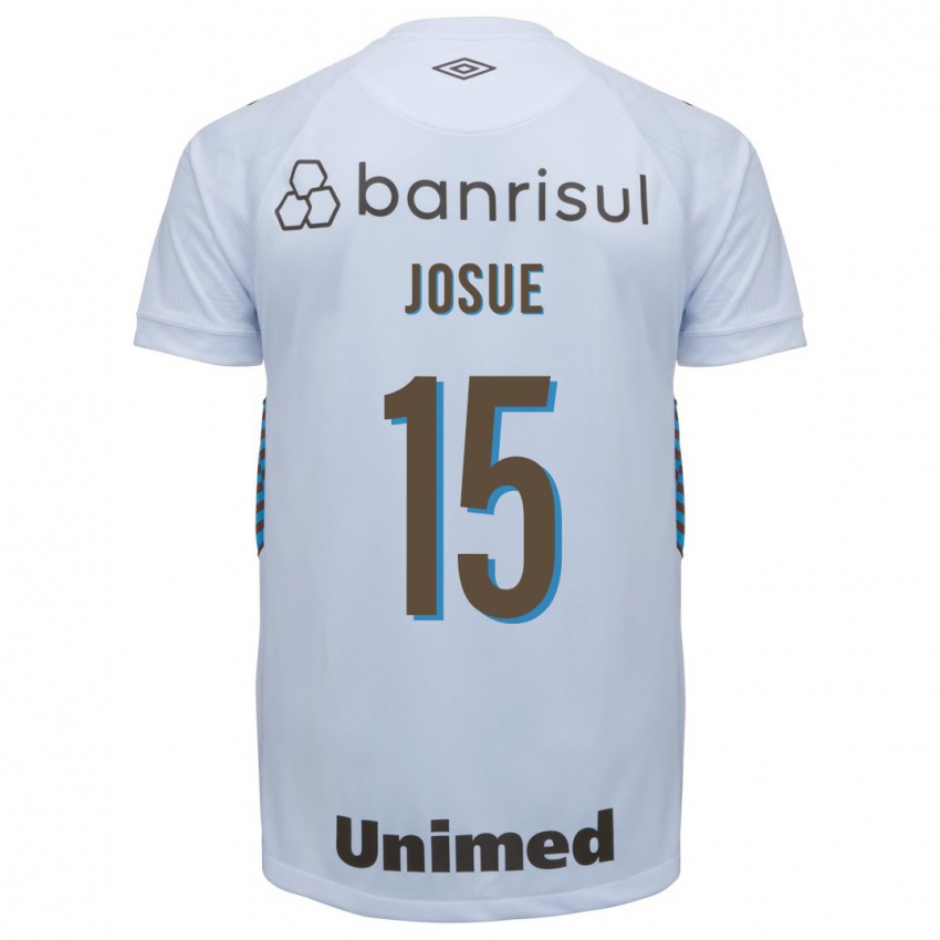 Hombre Camiseta Josué #15 Blanco 2ª Equipación 2023/24 La Camisa Chile