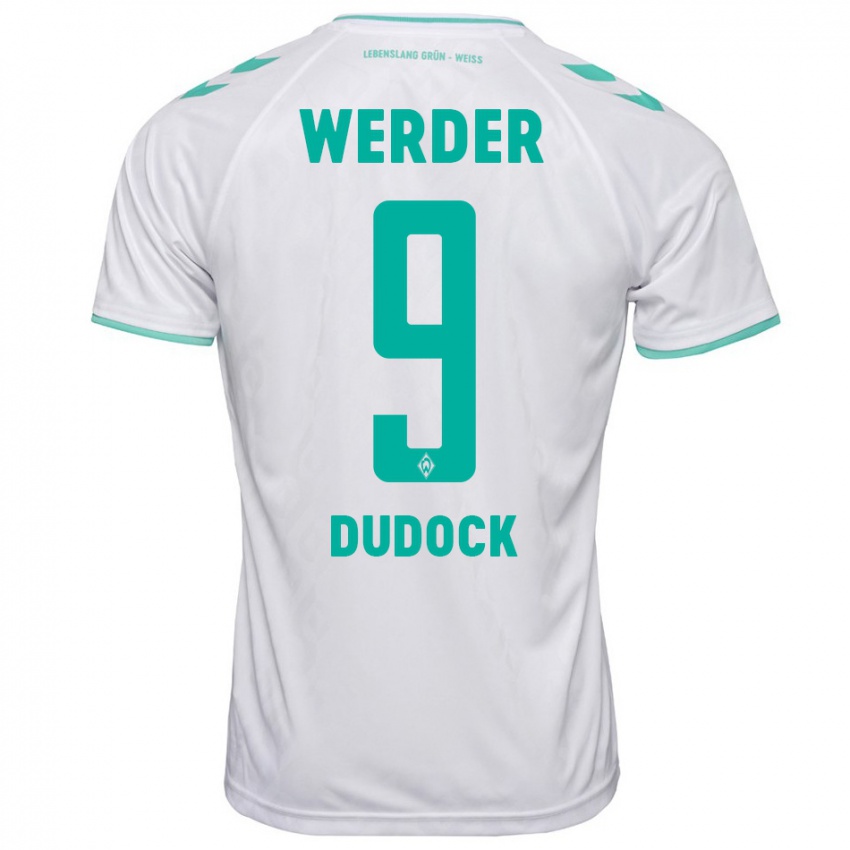 Hombre Camiseta Joshua Dudock #9 Blanco 2ª Equipación 2023/24 La Camisa Chile