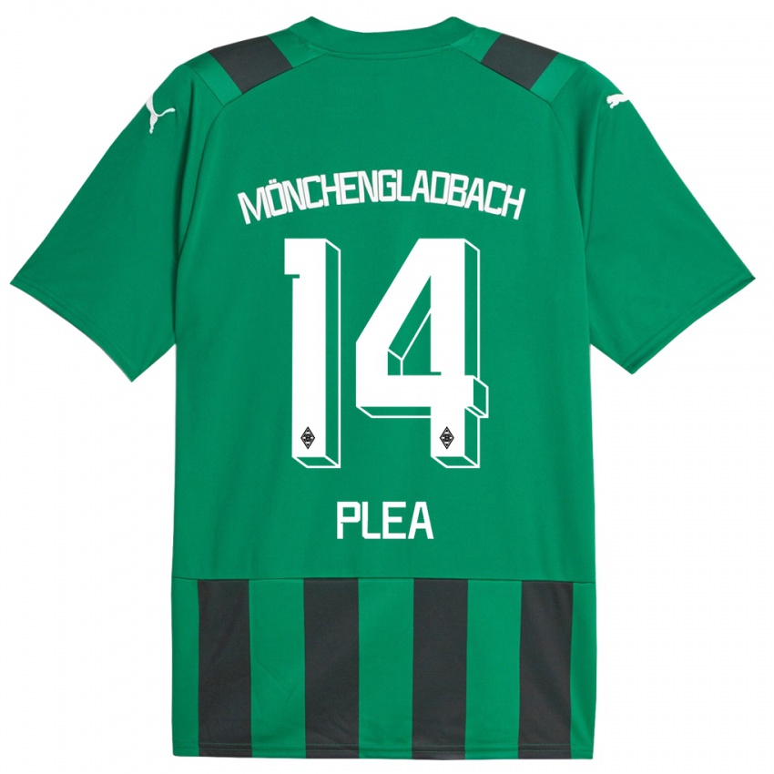 Hombre Camiseta Alassane Plea #14 Verde Negro 2ª Equipación 2023/24 La Camisa Chile